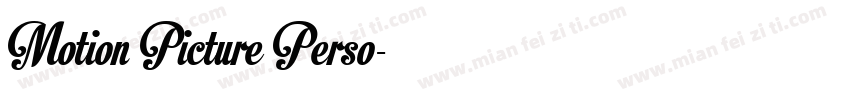 Motion Picture Perso字体转换
